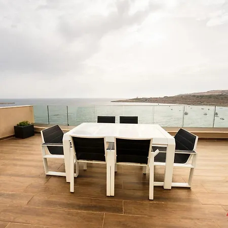 Lägenhet Stunning Sea Views From A Gorgeous Penthouse St. Paul's Bay